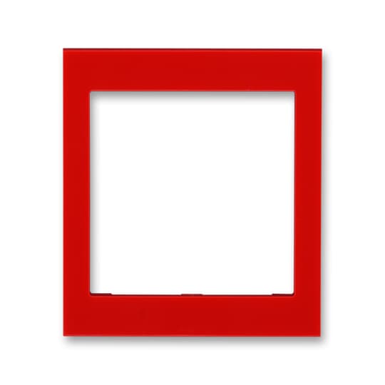 3901H-A00355 65  Rámeček jednonásobný s otvorem 55×55, střední, červená